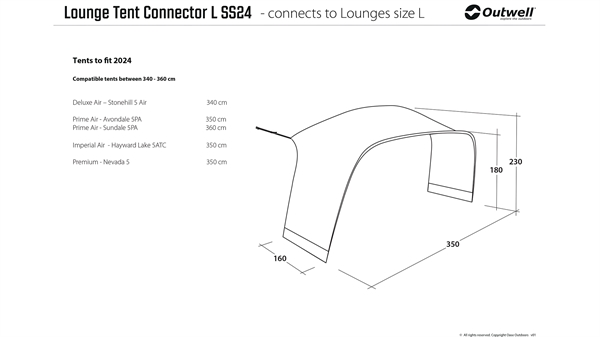 Outwell Lounge-Zeltverbinder L